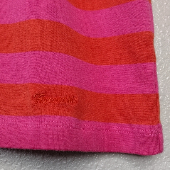 NWT Faconnable Maille Striped Short Sleeve Shirt - Picture 5 of 15